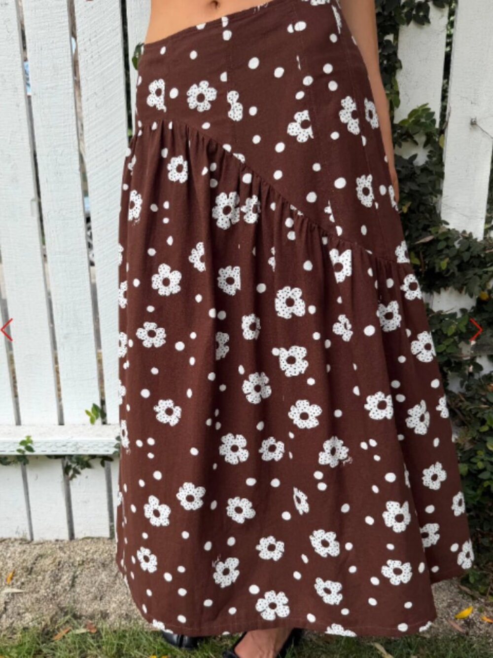 Maeve Midi Skirt - Brown Mod Dot - Lisa Says Gah NWT - Picture 5 of 5